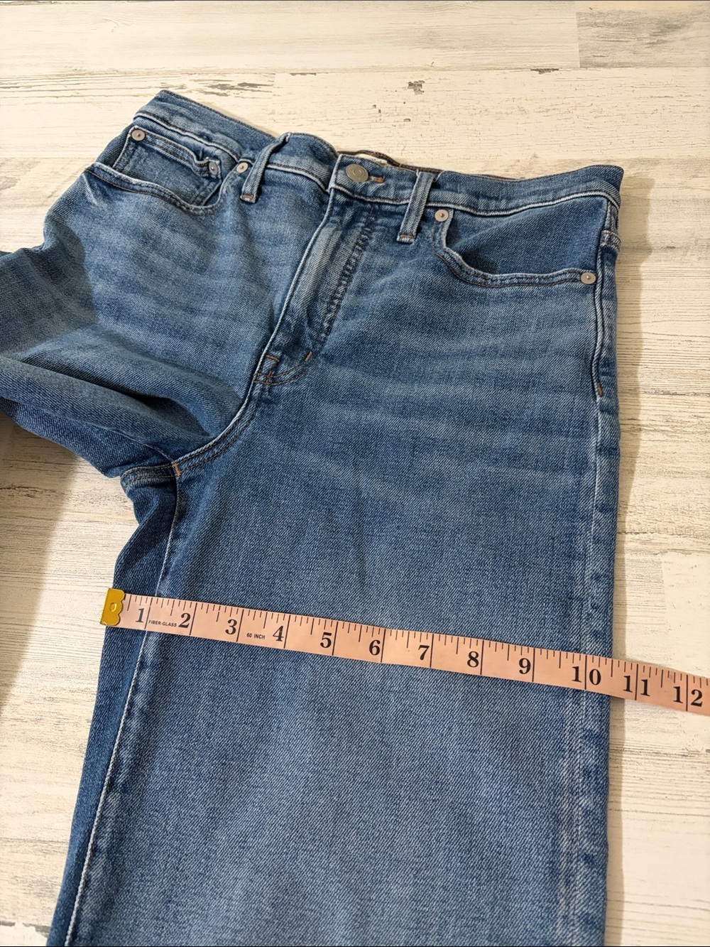 Madewell Slim Wide Leg Crop Jeans Size 28 - Picture 14 of 15